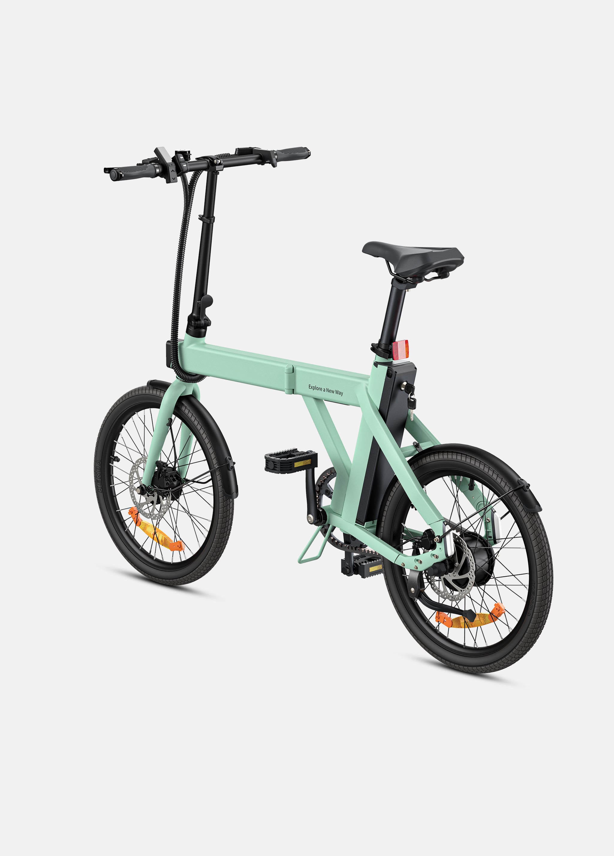 ENGWE P20 bicicletă electrică pliabilă verde 100km