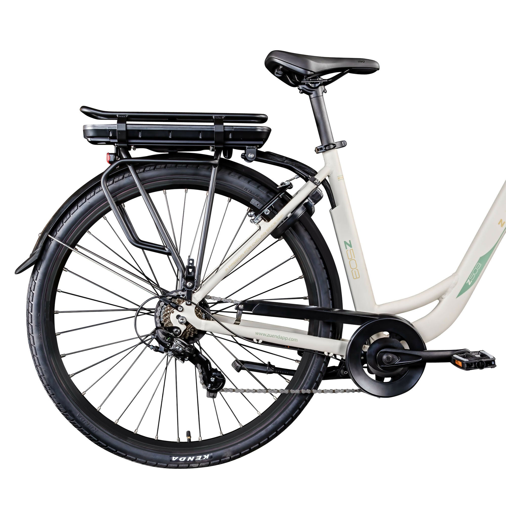 Zündapp Z503 bicicletă electrică damă 28" alb-verde 49cm