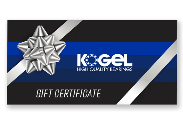 Kogel Bearings eGift Certificate card cadou 100 dolari