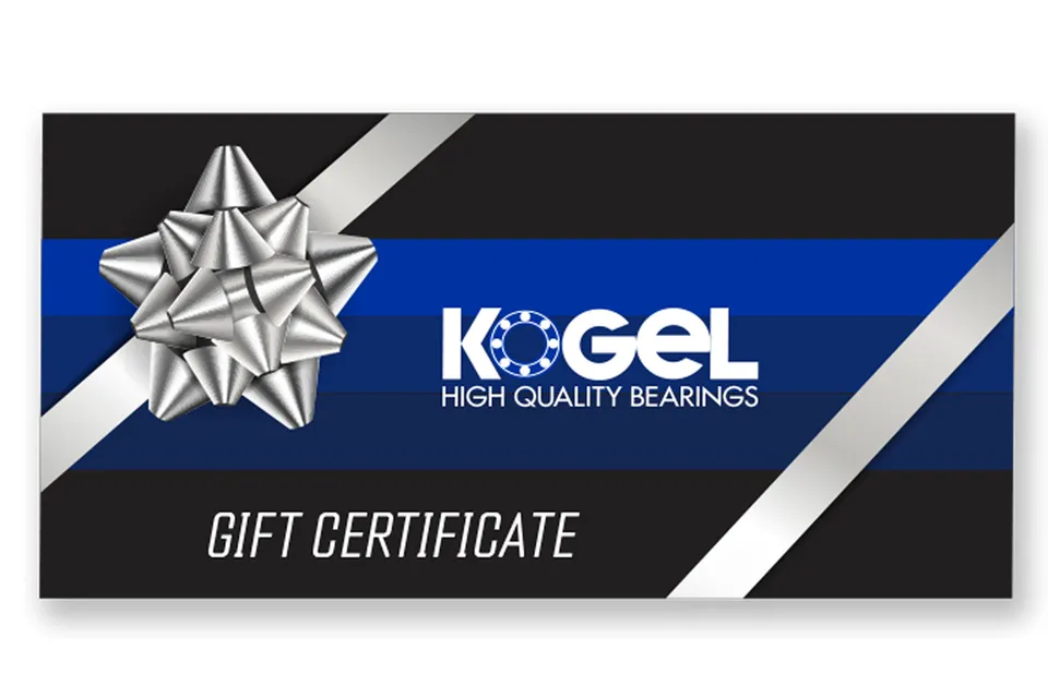 Kogel Bearings eGift Certificate card cadou 100 dolari