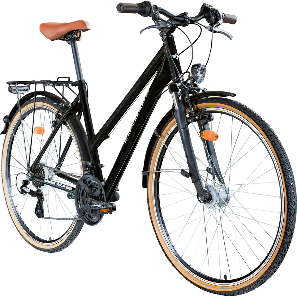 Zündapp T700 bicicletă trekking dame 50 cm neagră 21 viteze