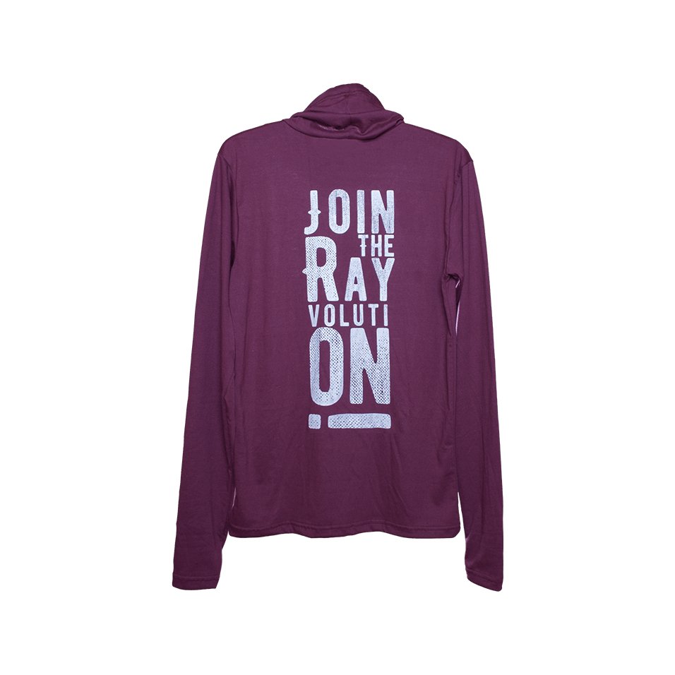 Rayvolt Hoodie tricou cu gluga M Burgundy bumbac