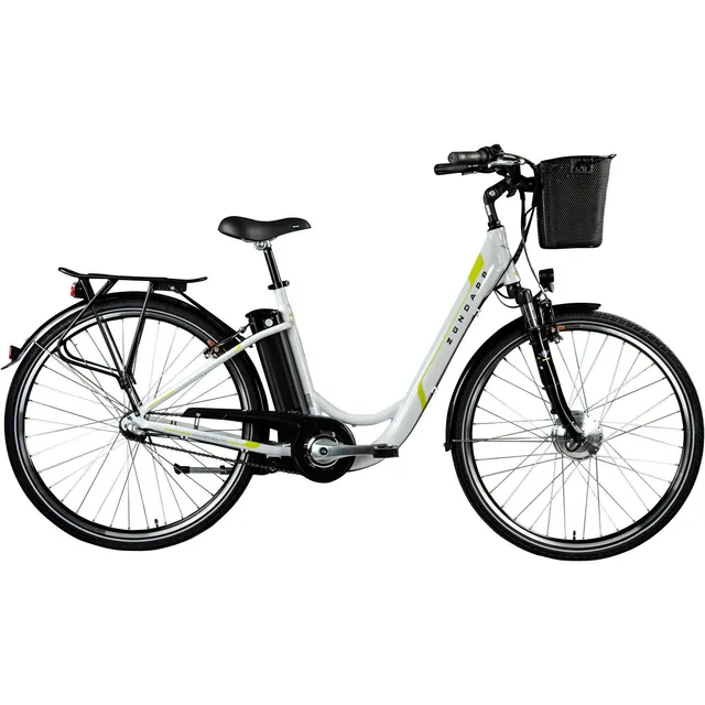 Zündapp Z510 bicicleta electrica 28 inch 48 cm alb verde city