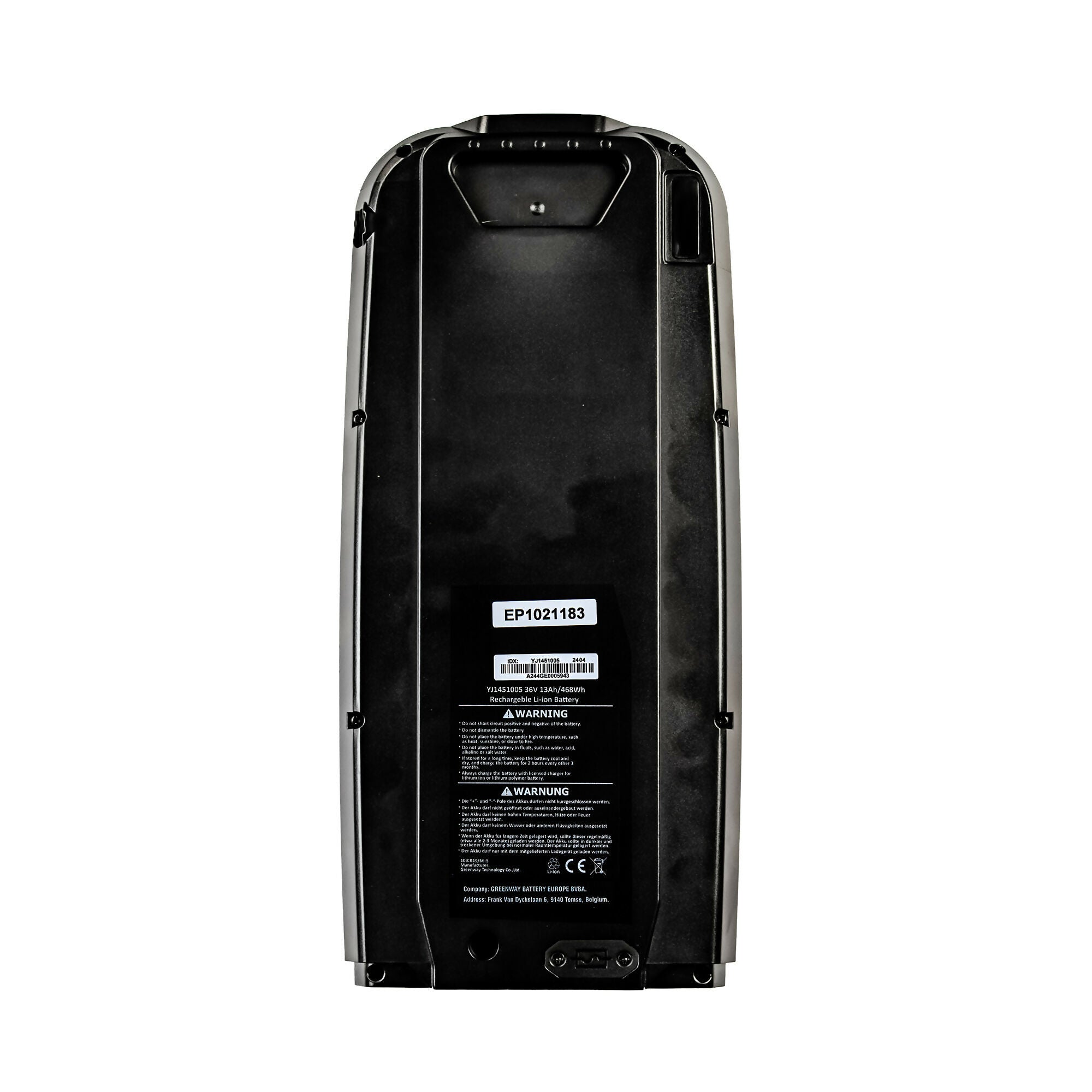 Zündapp acumulator portbagaj 36V 10,4Ah 374Wh 3-Pin