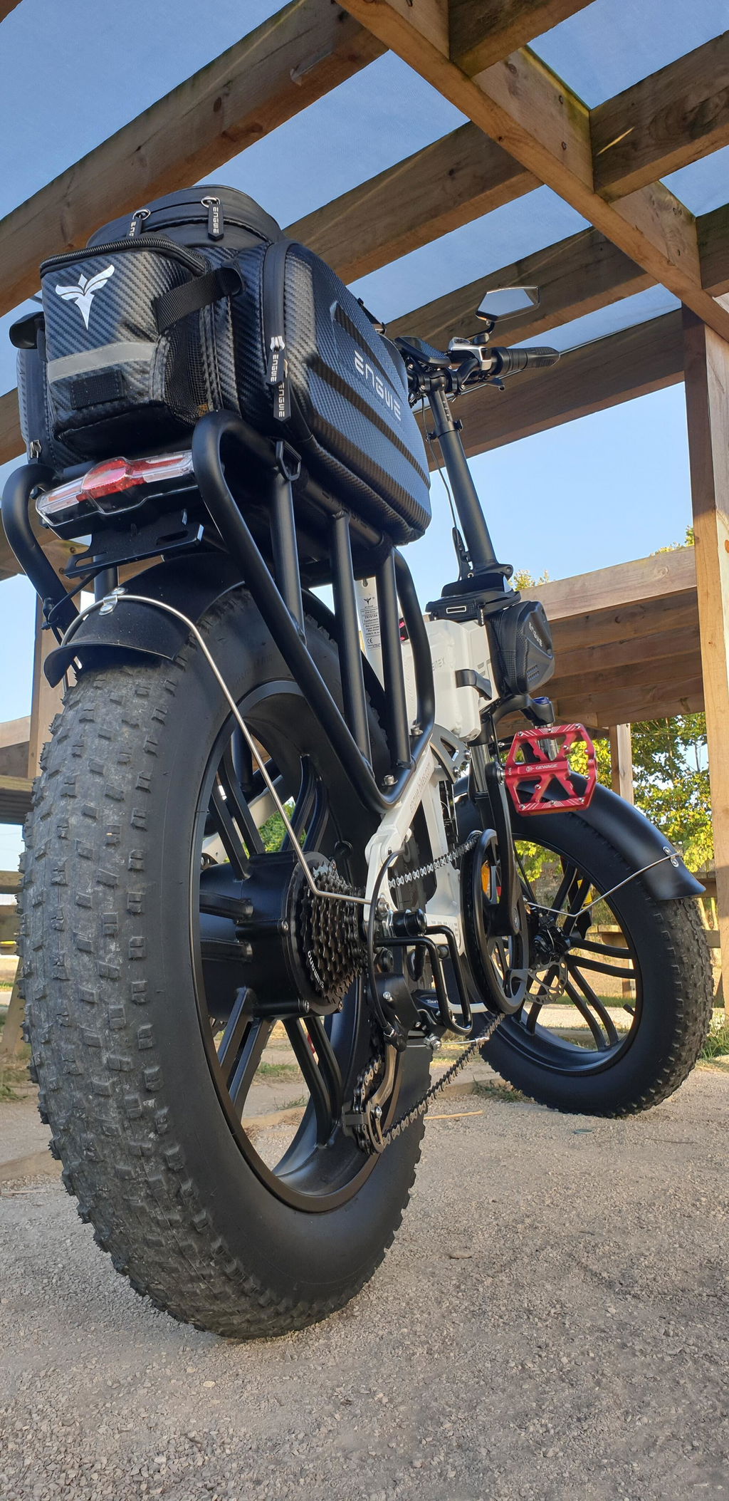 ENGWE geanta portbagaj bicicleta 35L impermeabila negru