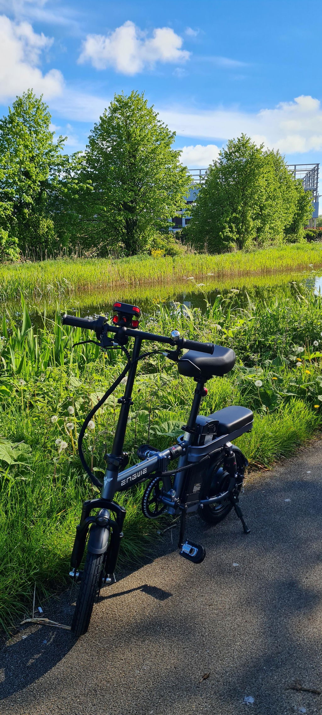 ENGWE T14 mini bicicletă electrică pliabilă portocaliu