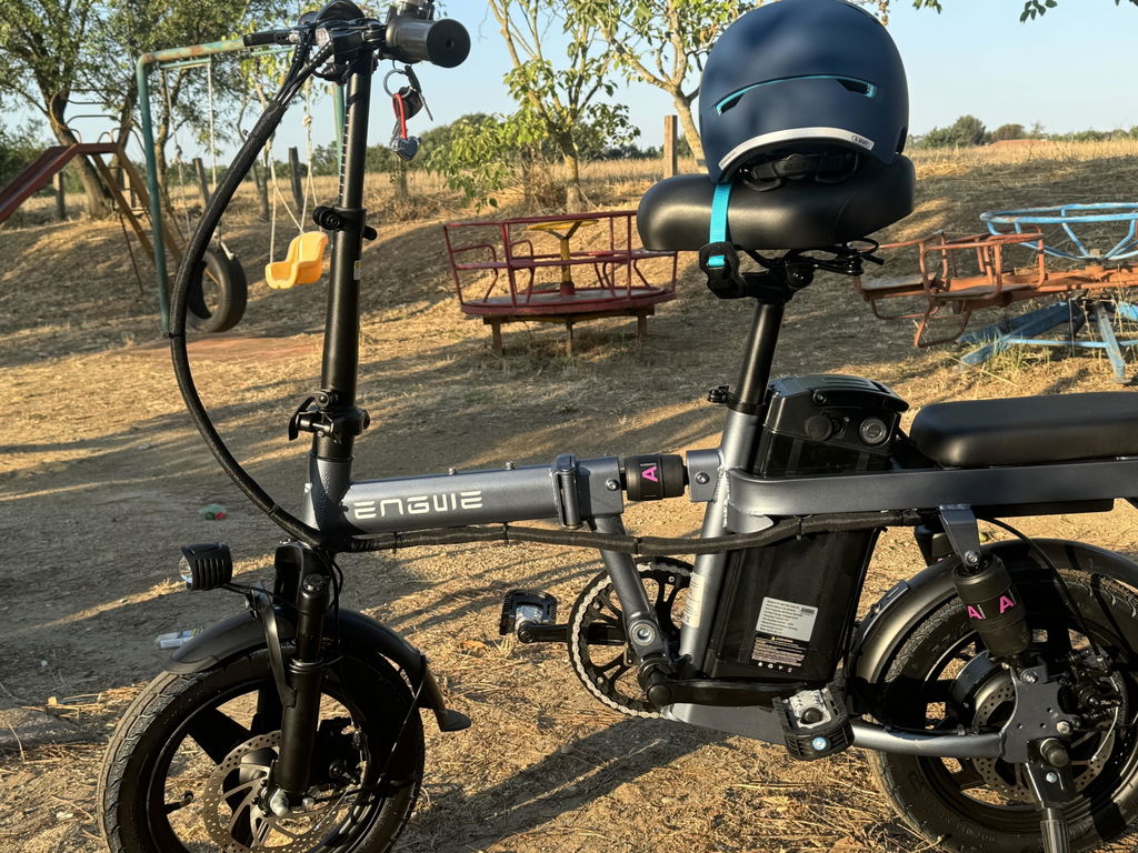 ENGWE T14 mini bicicletă electrică pliabilă portocaliu