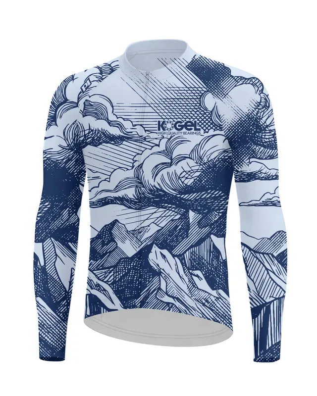 Kogel Sketch tricou ciclism maneca lunga fleece