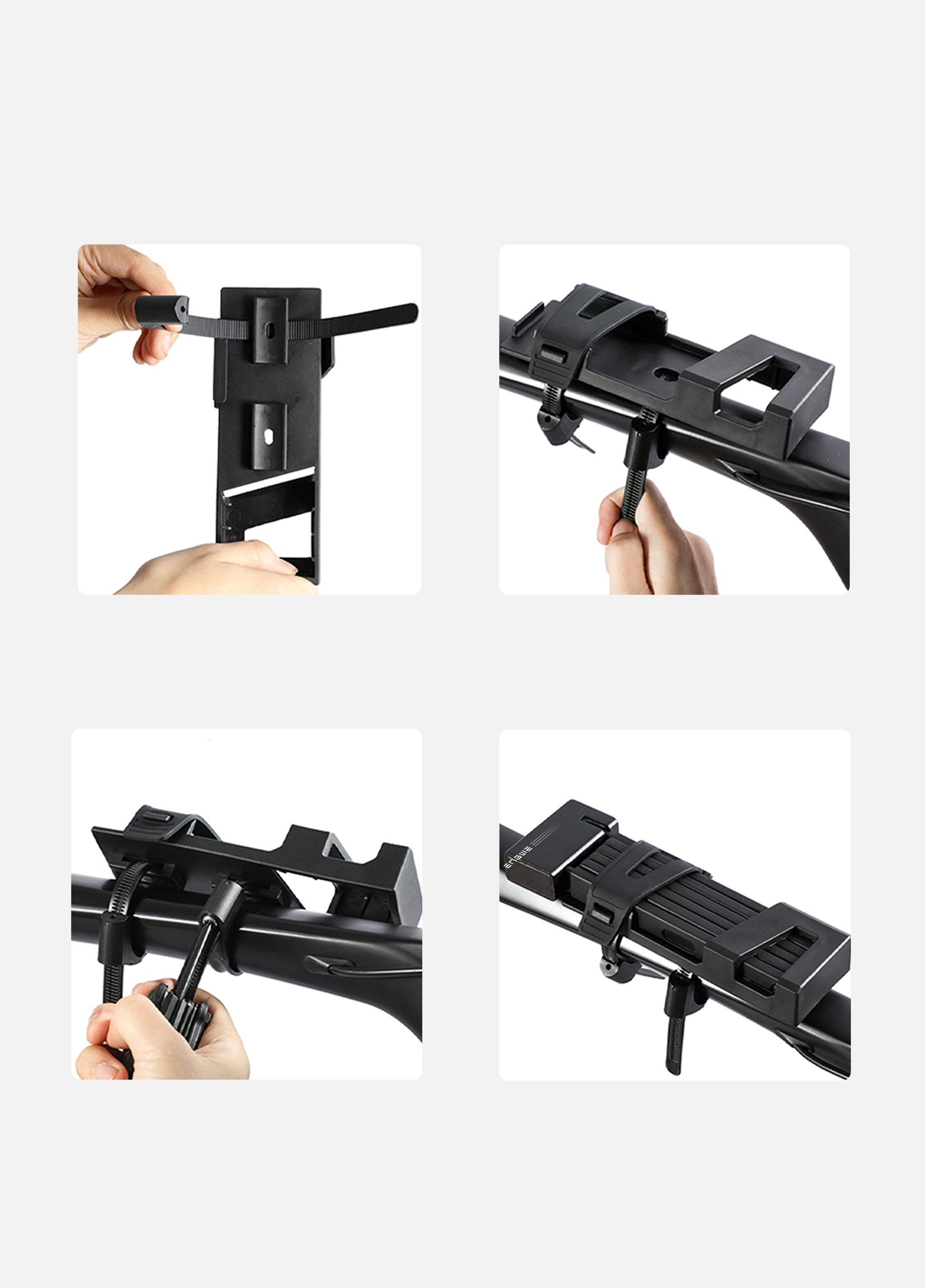 ENGWE lacat bicicleta pliabil 100 mm cu 2 chei antifurt