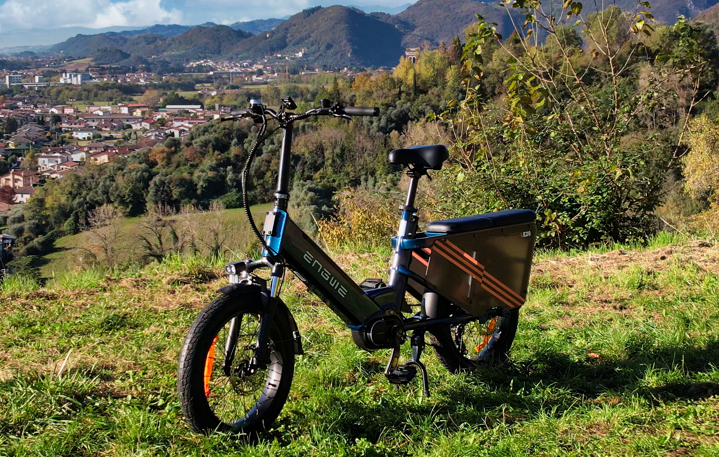 ENGWE LE20 bicicletă electrică cargo longtail albastru