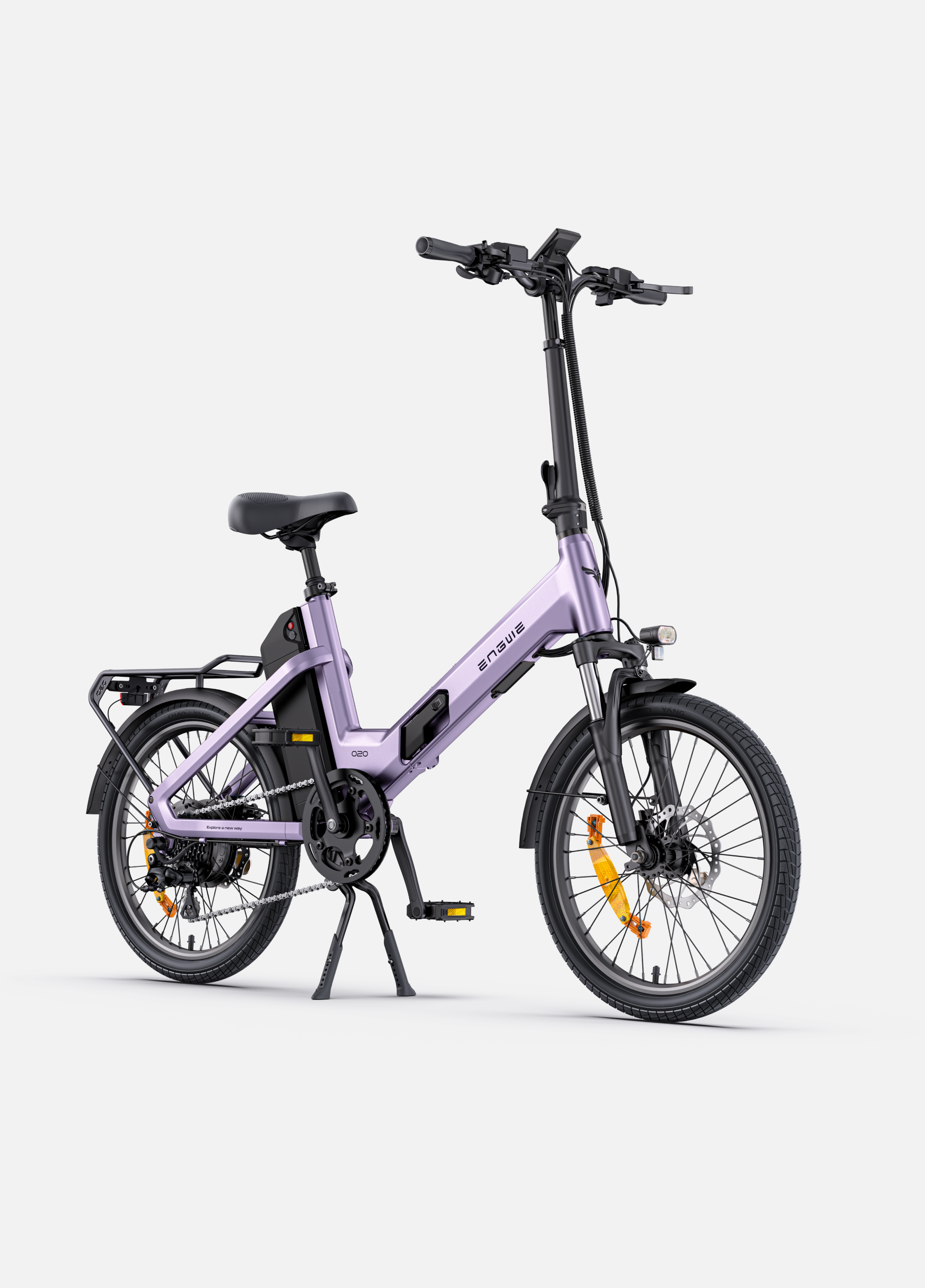 ENGWE O20 Boost bicicletă electrică pliabilă gri grafit