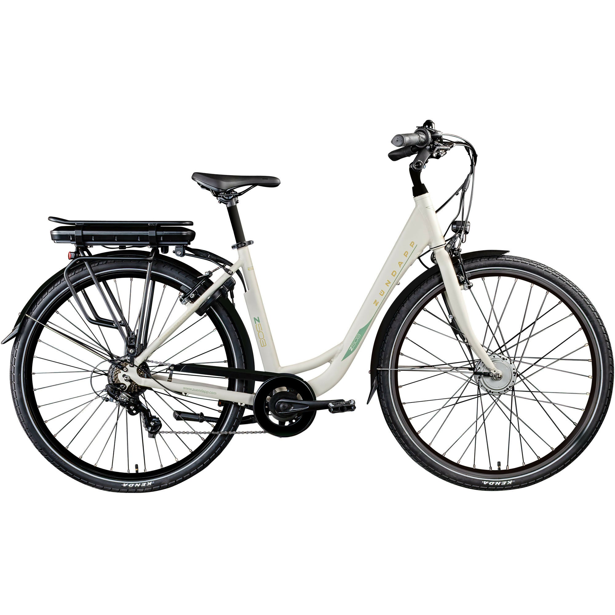 Zündapp Z503 bicicletă electrică damă 28" alb-verde 49cm