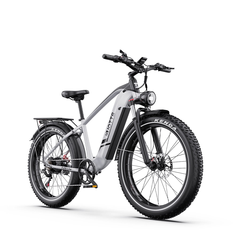 Duotts F26 Lite bicicleta electrica argintiu-alb fatbike