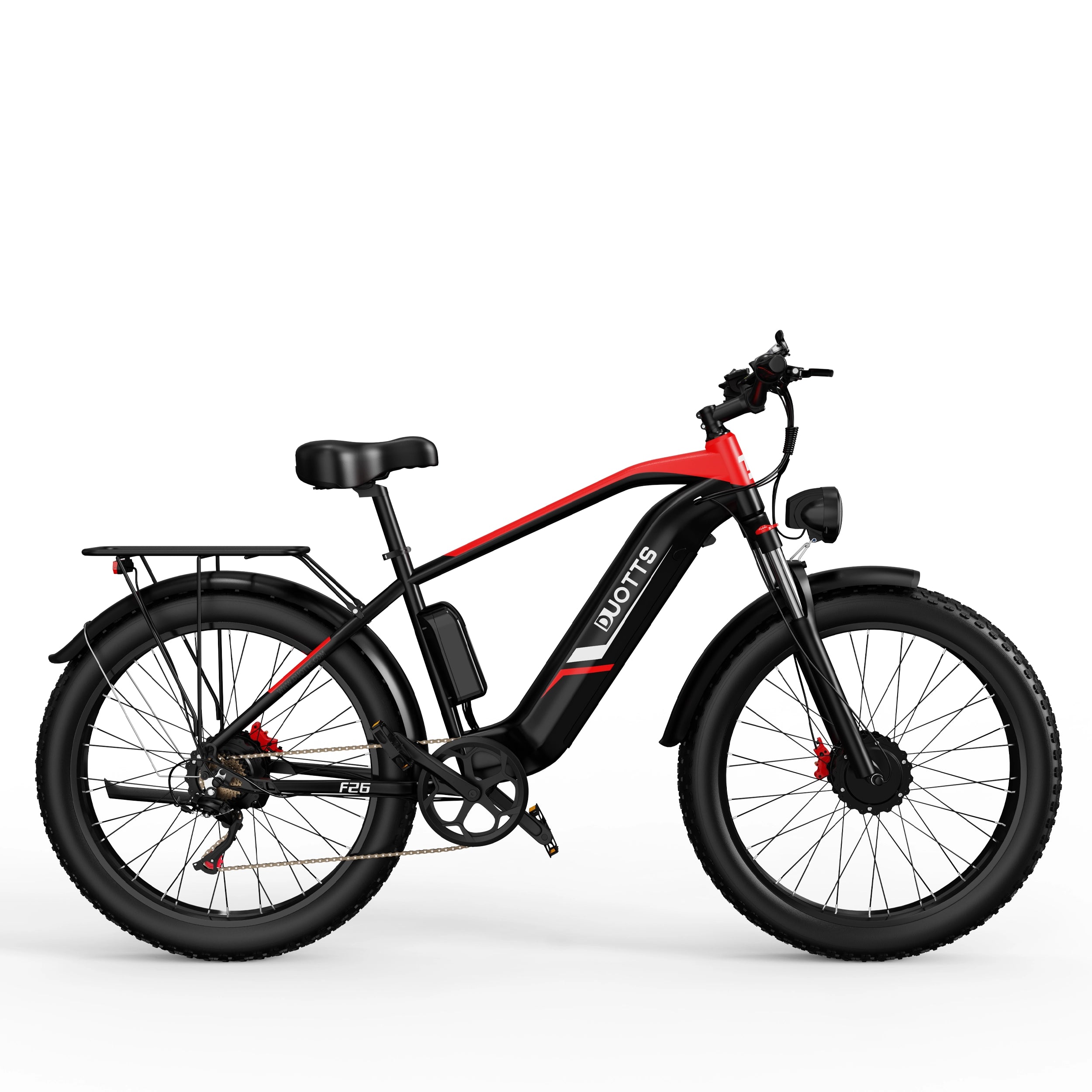 Duotts F26 bicicleta electrica dual 750W argintiu-alb
