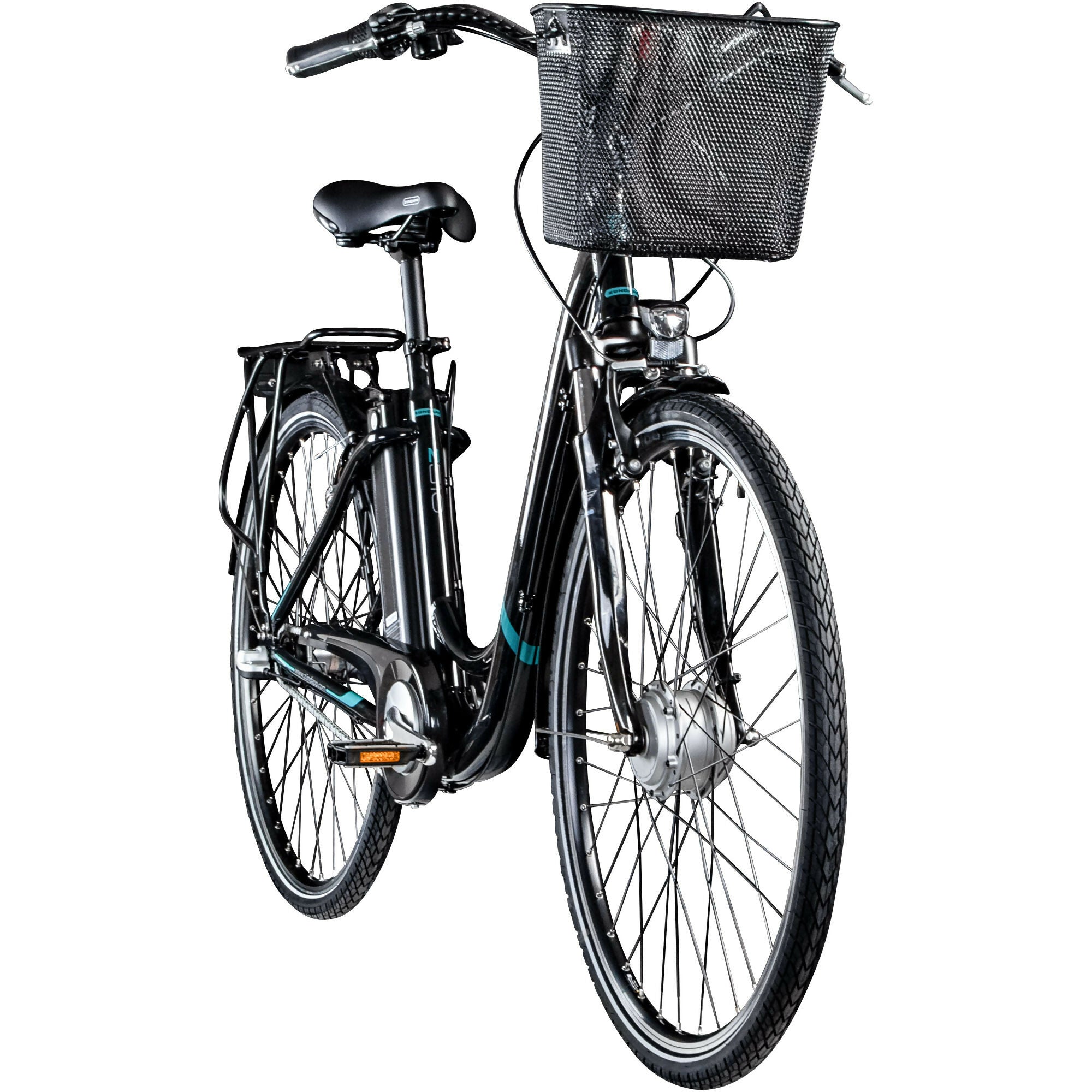 Zündapp Z510 bicicleta electrica 28 inch 48 cm alb verde city