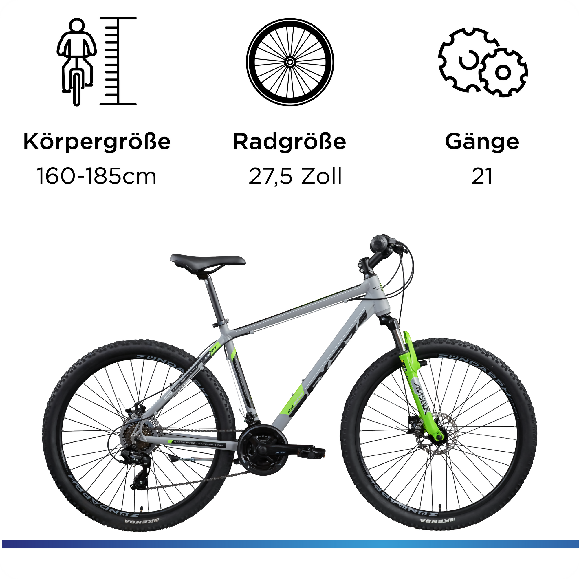 Zündapp FX27 bicicletă munte 27,5 inch 48 cm 21 viteze