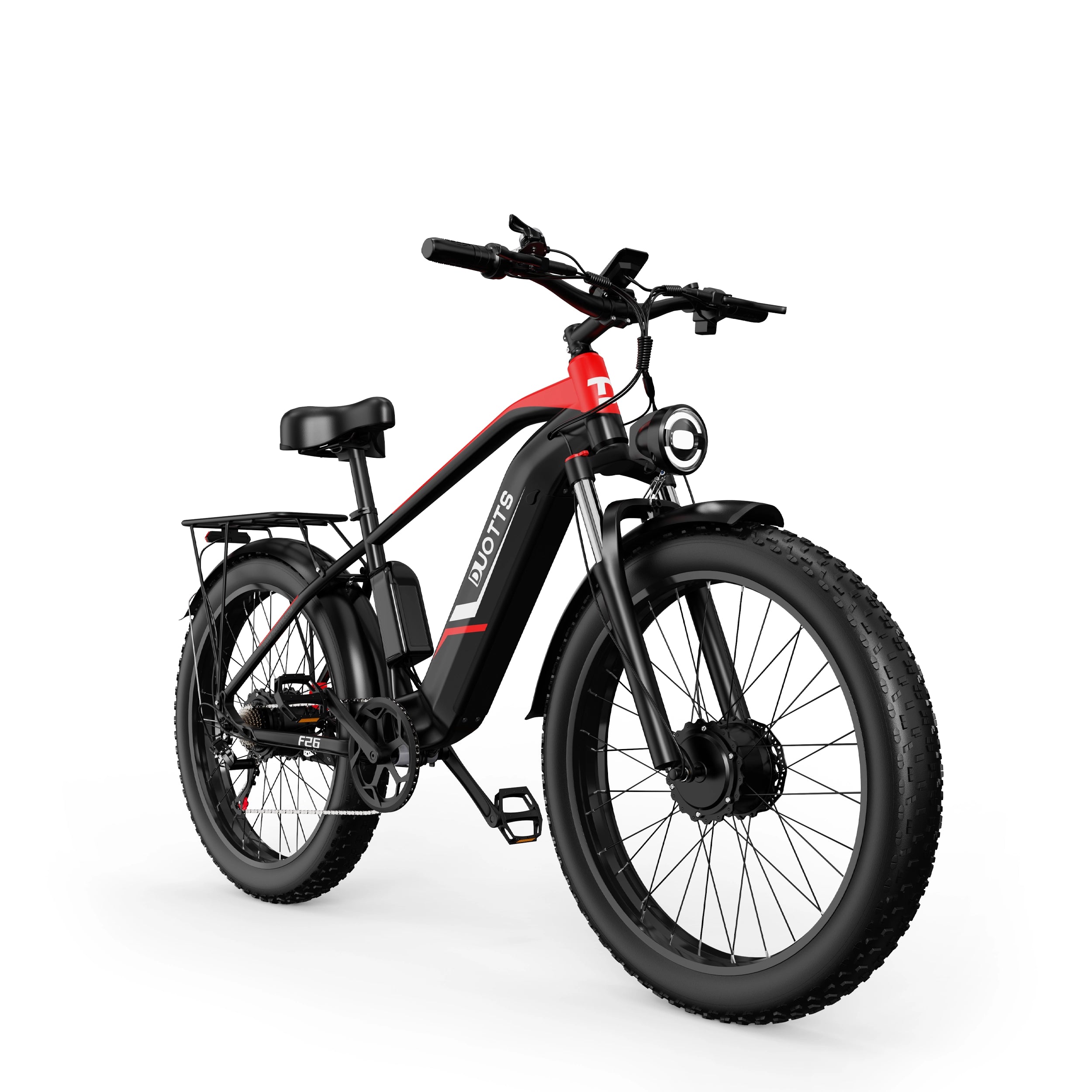 Duotts F26 bicicleta electrica dual 750W argintiu-alb