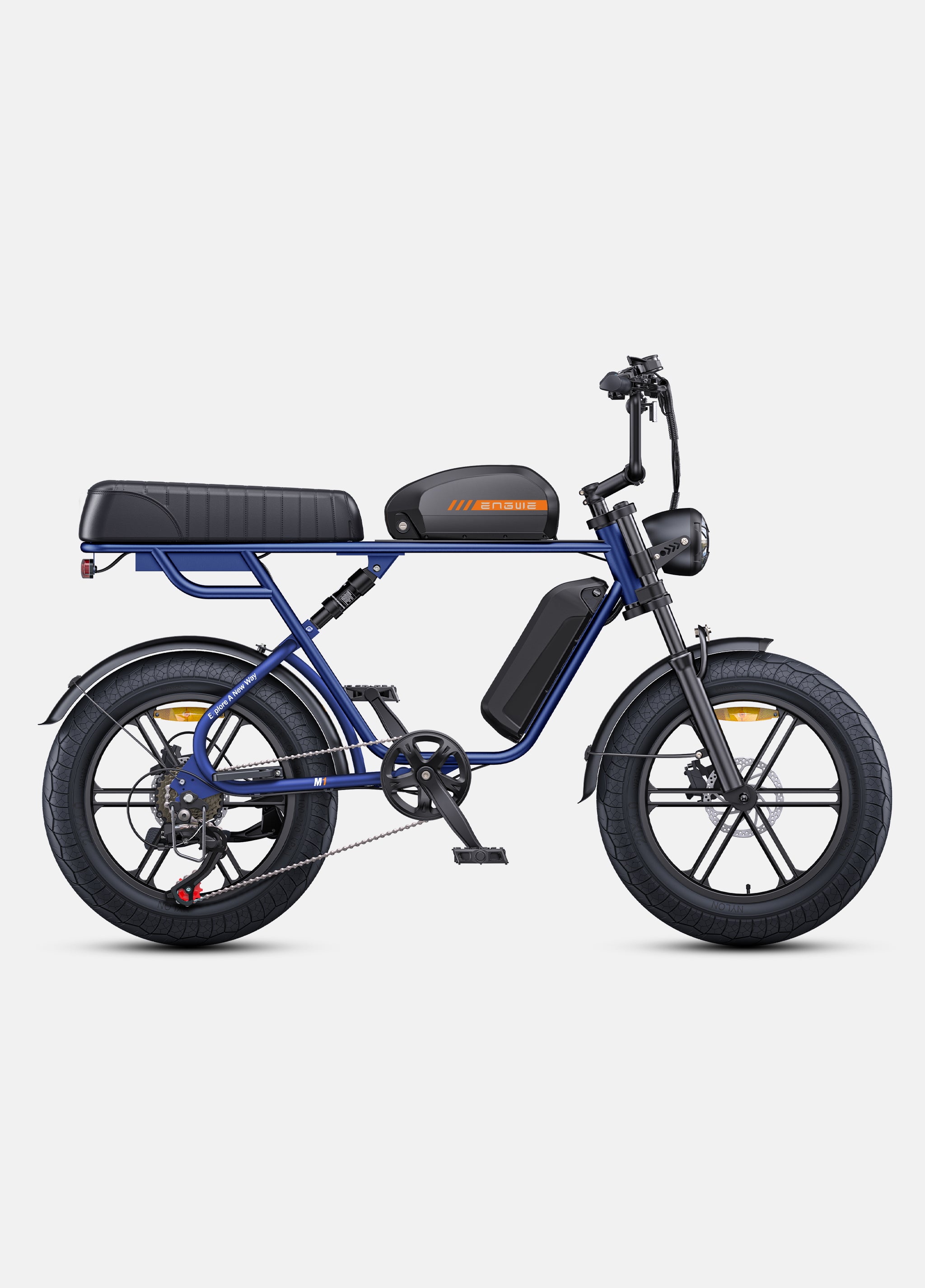ENGWE M1 bicicleta electrica negru baterie dubla 170 km