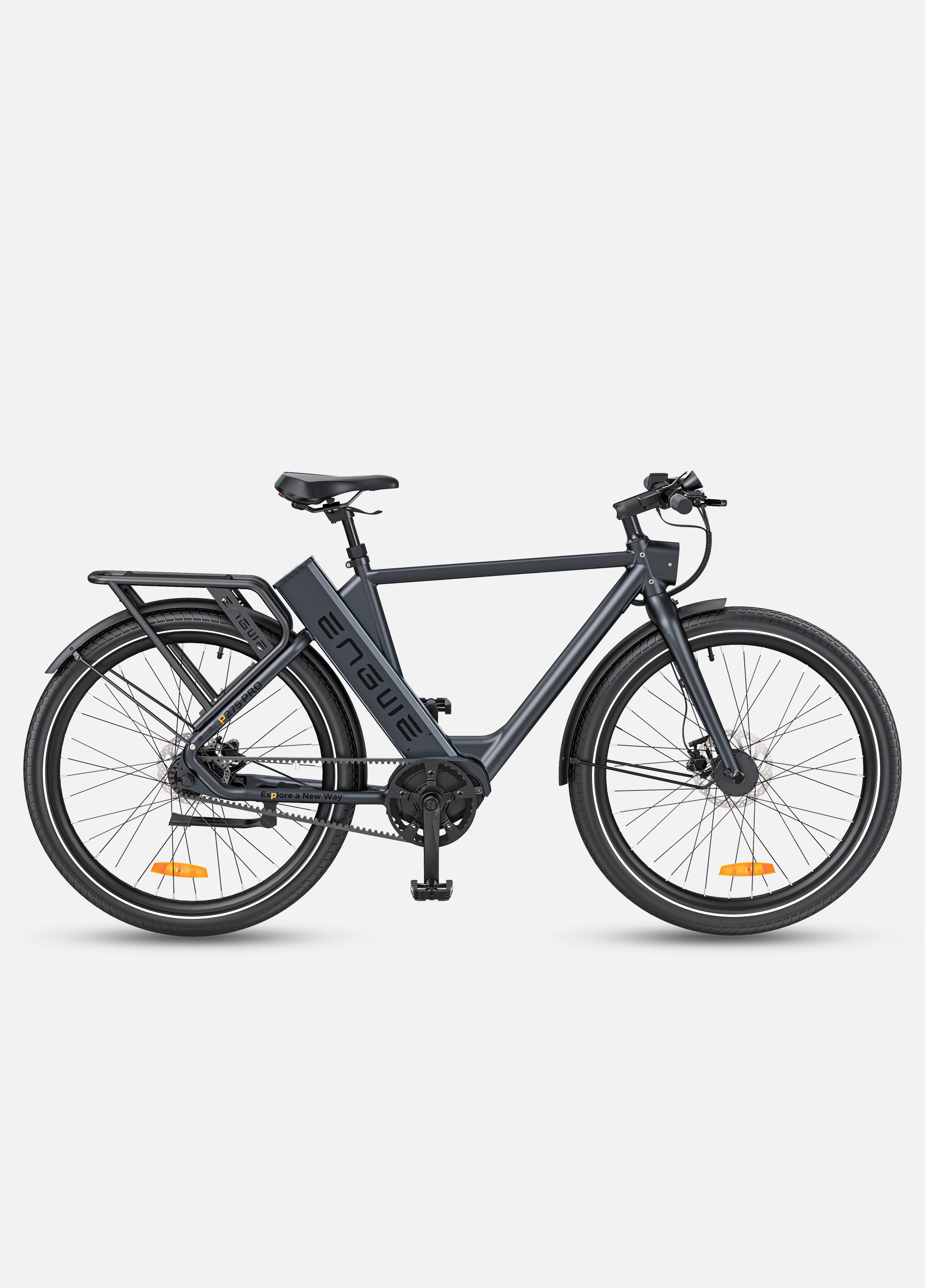ENGWE P275 Pro bicicleta electrica curea carbon negru 260 km