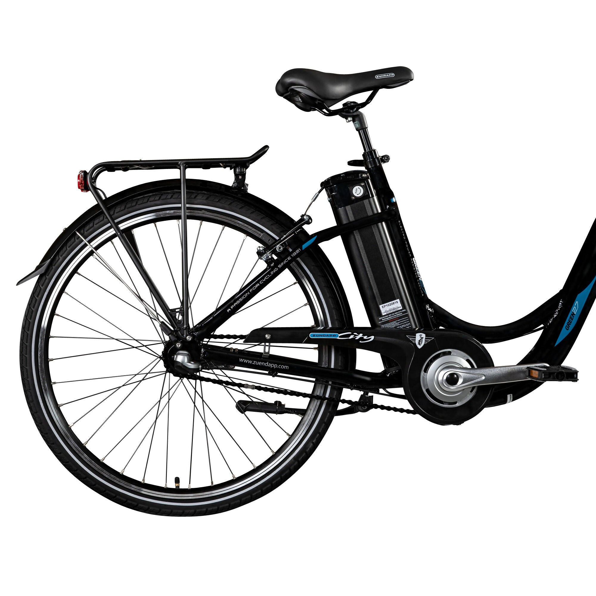 Zündapp Green 2.7 bicicletă electrică 26 cadru 46 cm negru-albastru city
