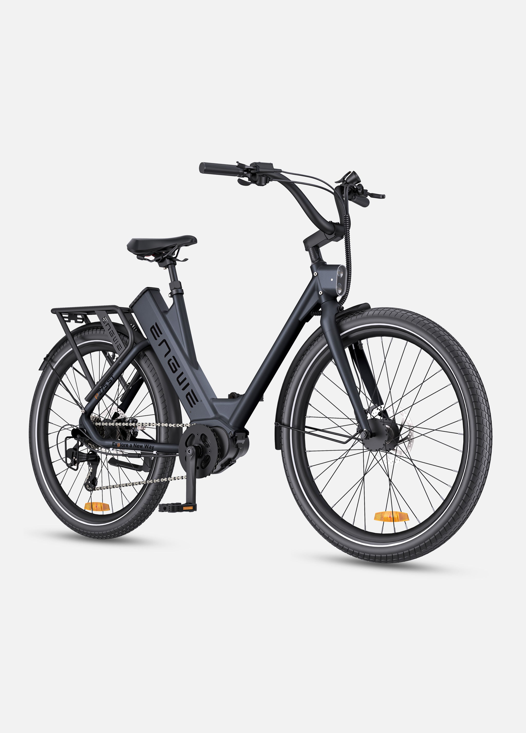 ENGWE P275 ST bicicleta electrica urbana alb-portocaliu 260 km